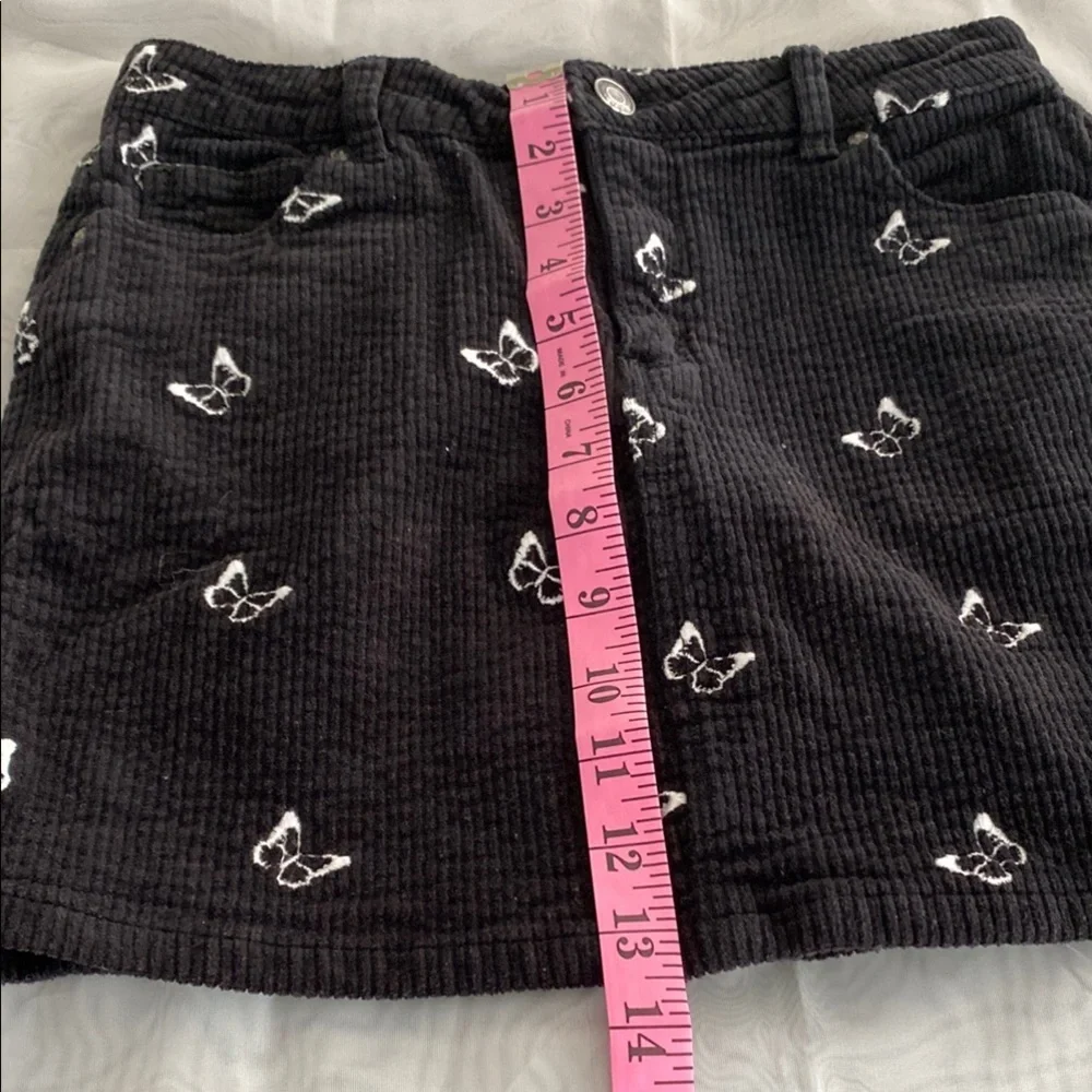RSQ Gray A-Line Mini Skirt Crduroy Casual